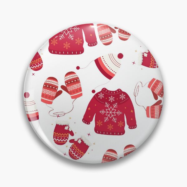 Item preview, Red Winter Sweater, Hats and Mittens Pattern Sweater Weather designed and sold by Orchyd.
