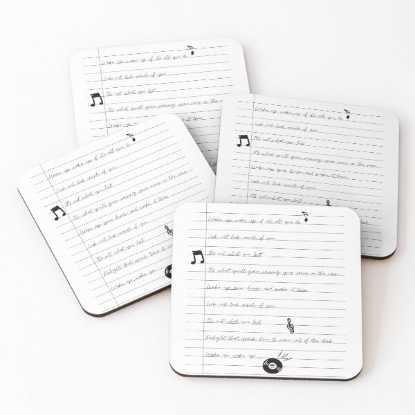 Item preview, wake up lyrics letter with doodle julie and the phantoms designed and sold by jatphantoms.