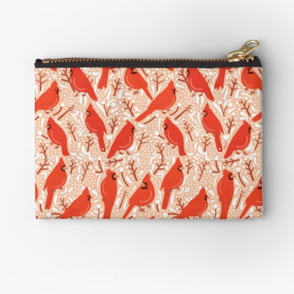 Cardinal winter bliss Zipper Pouch