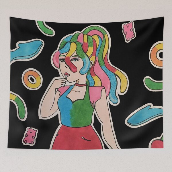 Item preview, Gummy Worm Medusa designed and sold by inatorinator.