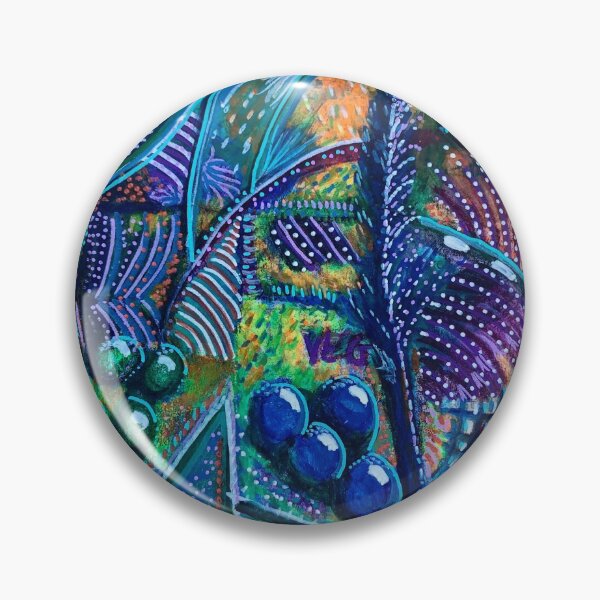 Item preview, Blueberries.  Mixed media abstract artwork designed and sold by sueshorman.