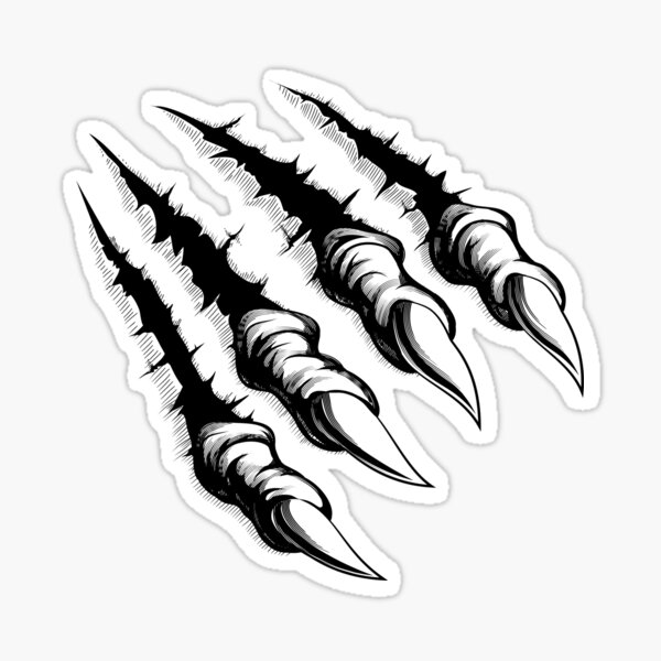 Monster claw Sticker