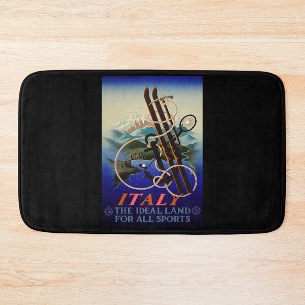 Item preview, ENIT Italy ideal land for sport retro poster designed and sold by CorasPosters.