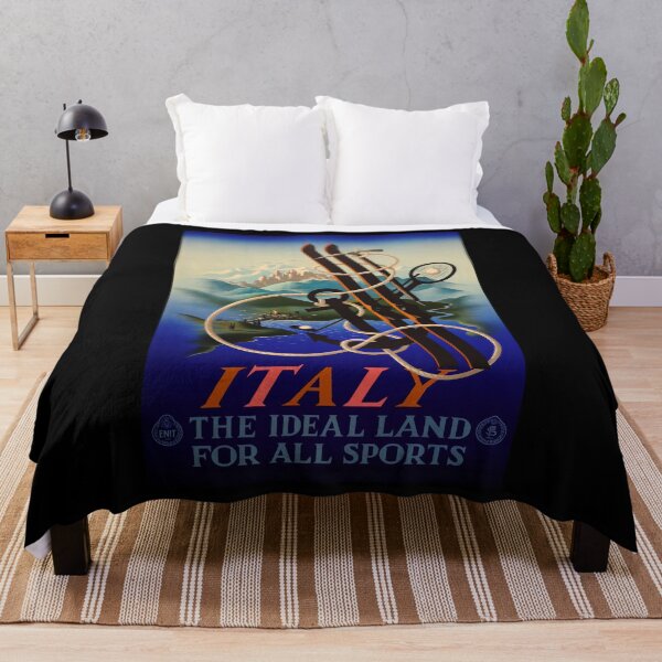 Item preview, ENIT Italy ideal land for sport retro poster designed and sold by CorasPosters.
