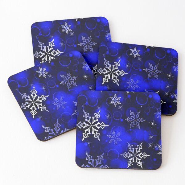 Item preview, Royal Blue Snowflake Motif designed and sold by HavenDesign.