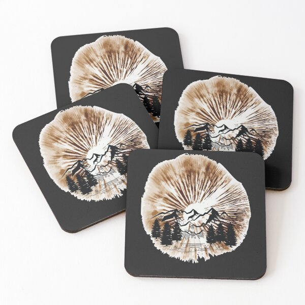 Item preview, Favorite Landscape in top of a spore print Mushroom T-Shirt designed and sold by sunnym79.