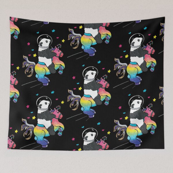 Item preview, Rainbow Unicorn, Space Panda designed and sold by jenisforlove.