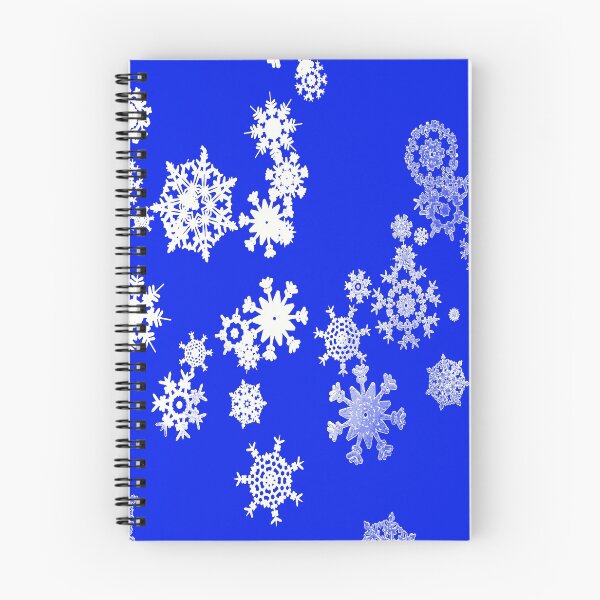 Item preview, White Winter Snowflakes on Royal Blue designed and sold by AlteredAtelier.