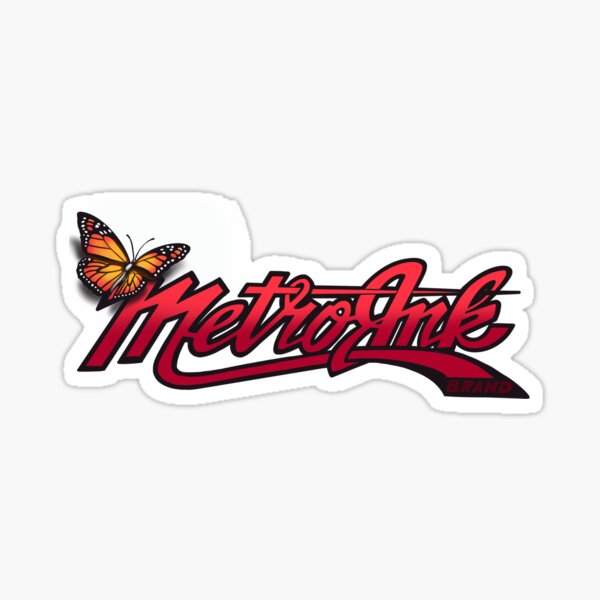 MetroInk butterfly Sticker