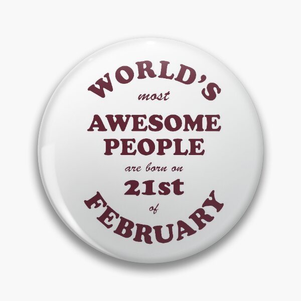 Item preview, Awesome People are born on 21st of February designed and sold by beloknet.