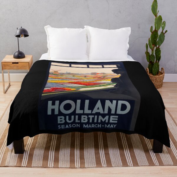 Item preview, Holland Bulbtime retro poster designed and sold by CorasPosters.