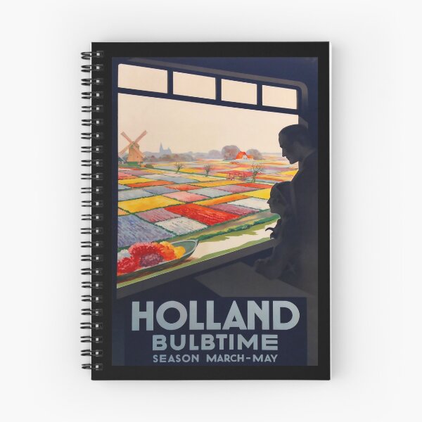 Item preview, Holland Bulbtime retro poster designed and sold by CorasPosters.