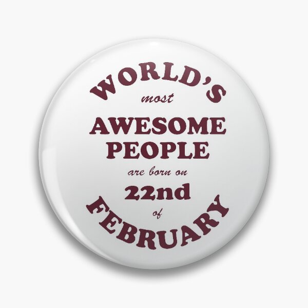 Item preview, Awesome People are born on 22nd of February designed and sold by beloknet.