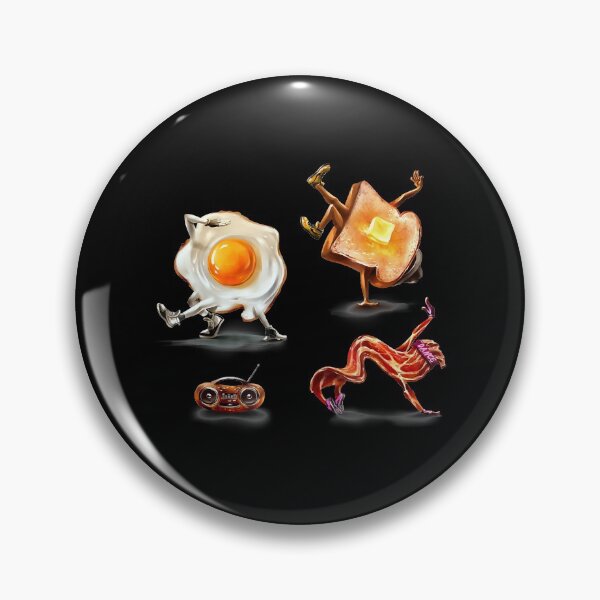 Item preview, Breakdance Crew, Egg, Toast Bread, Sausage, Bacon designed and sold by CharlieWarren.