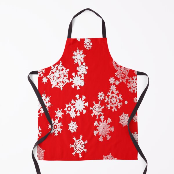Item preview, White Winter Snowflakes on Red designed and sold by AlteredAtelier.