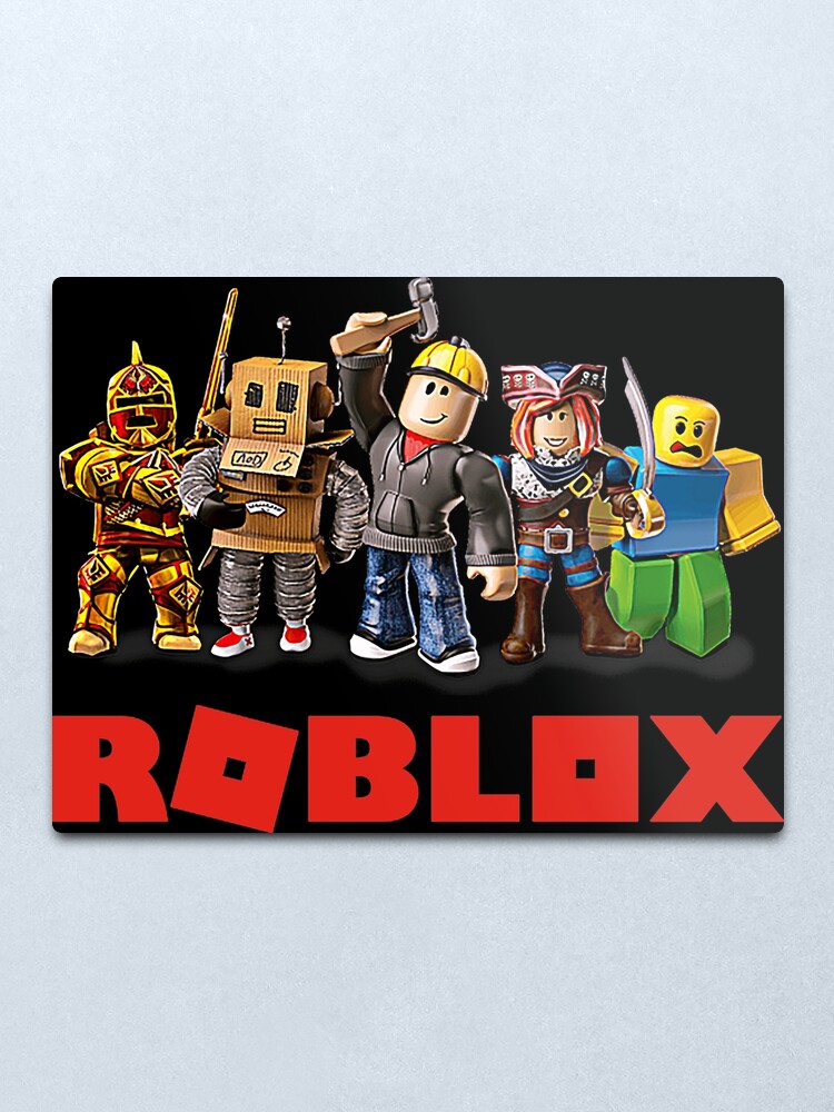 Roblox Team Metal Print By Thanglong2080 Redbubble - roblox very small character