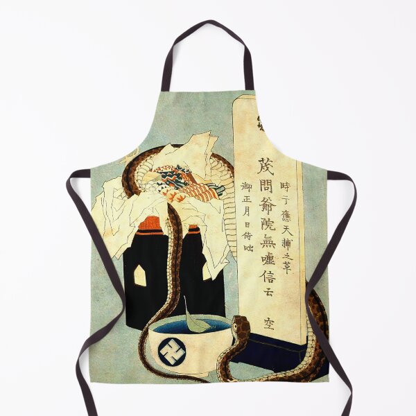 Item preview, Scary Dark Creepy Japanese Snake Ghost Obsession (Shûnen) by Katsushika Hokusai designed and sold by Karianne Potter.