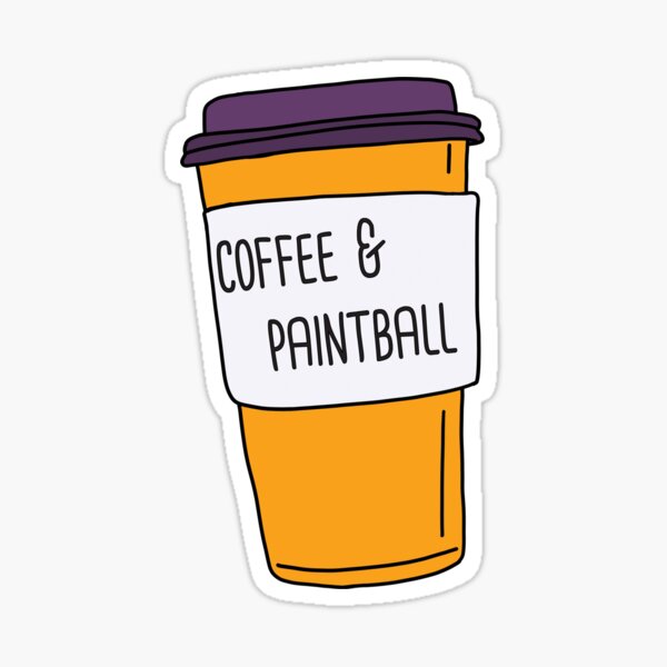 Vista previa del artículo con la obra «Coffee And Paintball», diseñado y vendido por orlumbuspirate.
