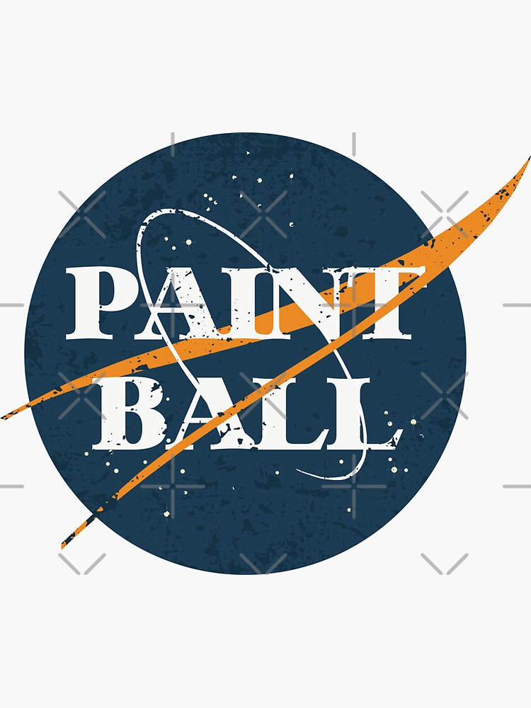 Imagen 3 de 3, Pegatina con la obra Paintball Space Vintage, diseñada y vendida por orlumbuspirate.