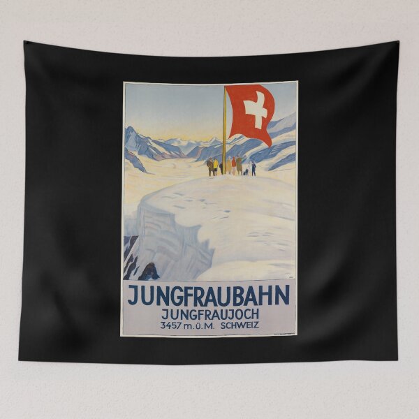 Item preview, Jungfraubahn retro poster designed and sold by CorasPosters.