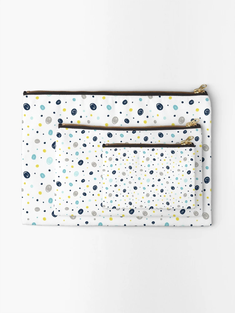 Thumbnail 2 of 4, Zipper Pouch, Colored Dotted Pattern - Boho designed and sold by PatternSquare.