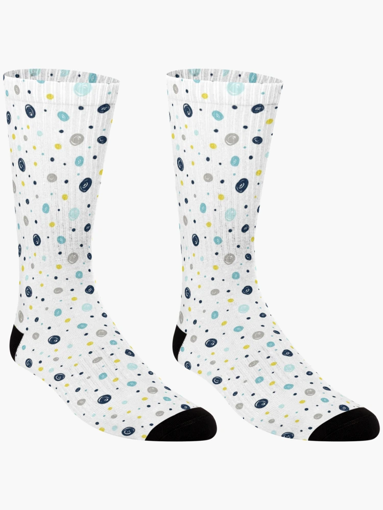 Thumbnail 3 of 5, Socks, Colored Dotted Pattern - Boho designed and sold by PatternSquare.
