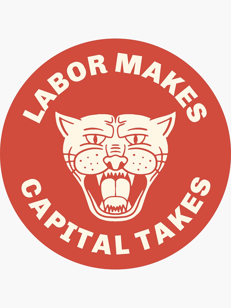 Thumbnail 3 von 3, Sticker, Arbeit lässt Kapital nehmen designt und verkauft von SSFootball.