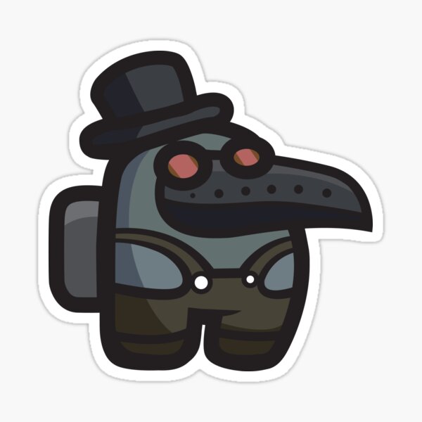 Among Us Plague Doctor Stickers Redbubble