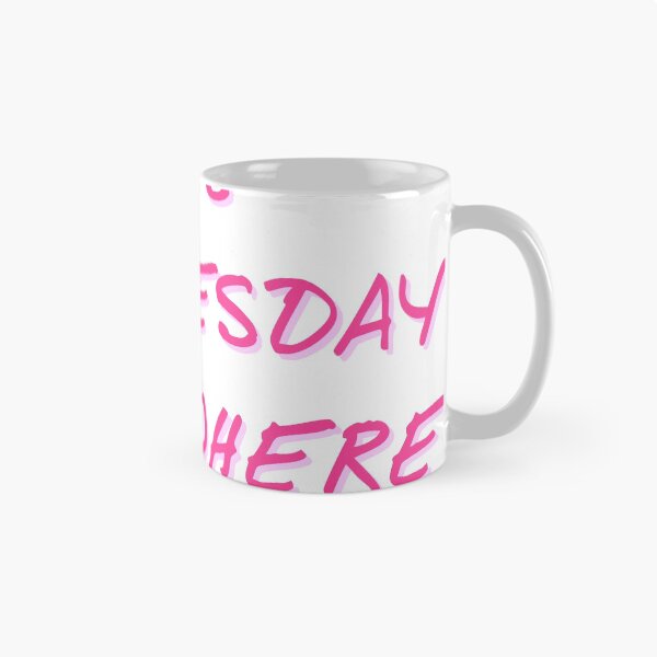 Item preview, It's Wednesday Somewhere pink text clear background designed and sold by misssallyb.