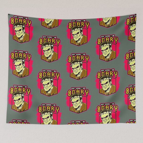 Item preview, Eat Drink & be Scary (Frankenstein) Halloween designed and sold by HamiltonmagicTs.