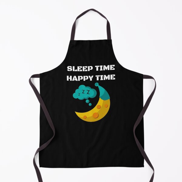 Item preview, Sleep time Happy Time-Black BG designed and sold by ActRightToday.