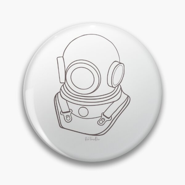 Item preview, Retro Dive Helmet designed and sold by TravelDive.