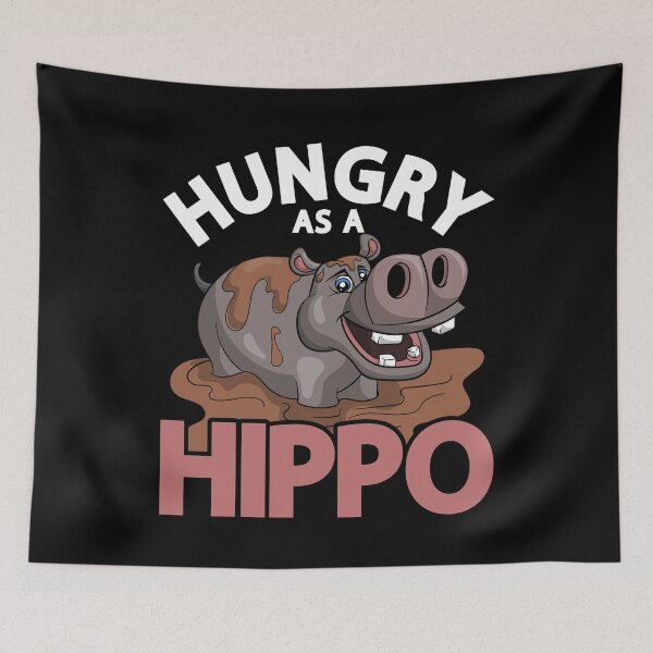 Item preview, Hungry As A Hippo  designed and sold by bestshirtdesign.