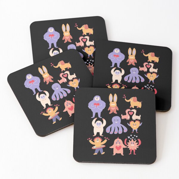 Item preview, Dancing animal love pattern designed and sold by Stylekingdom.