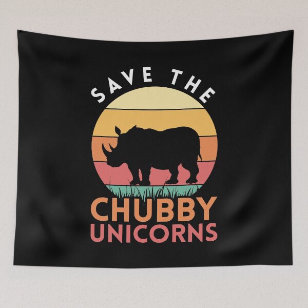 Item preview, Save The Chubby Unicorns Rhino designed and sold by bestshirtdesign.