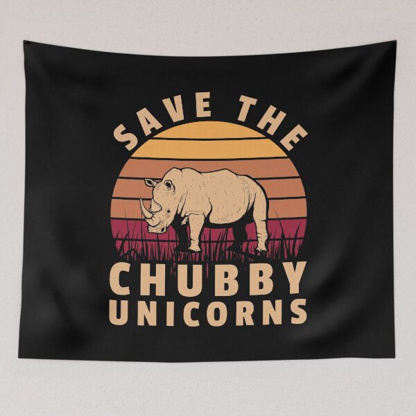 Item preview, Save The Chubby Unicorns Rhino designed and sold by bestshirtdesign.