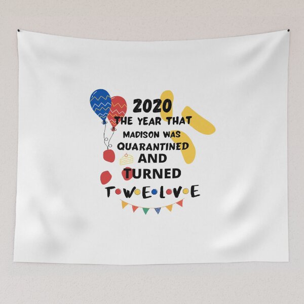 Item preview,  12th Birthday Personalized Madison Quarantine Cake Funny Kawaii Essential T-Shirt    designed and sold by Orgoss.