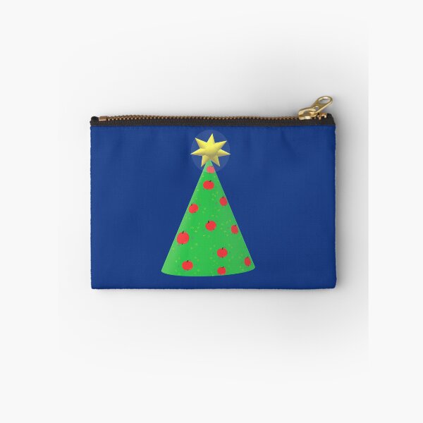 Item preview, christmas apple tree blue background designed and sold by miaterinka.