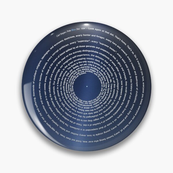 Item preview, Carl Sagan, Pale Blue Dot - cosmos, astronomy - revisited 2020 | Spiral Design designed and sold by artColourized.
