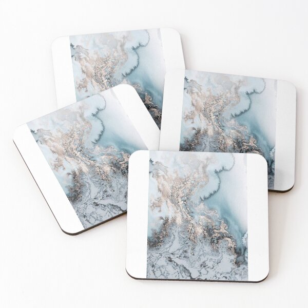 Item preview, Blue gold marble designed and sold by caramelizedshop.