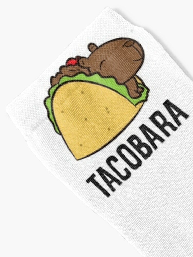 Discover Chaussettes Drôles "Tacobara" Avec Des Capybaras Et Des Tacos
