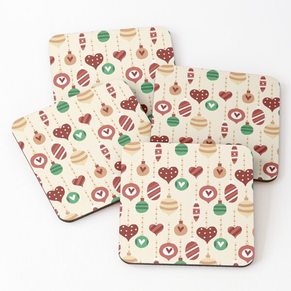 Item preview, Festive Ornaments- Christmas Pattern (Cream) designed and sold by HeraAndKosmos.