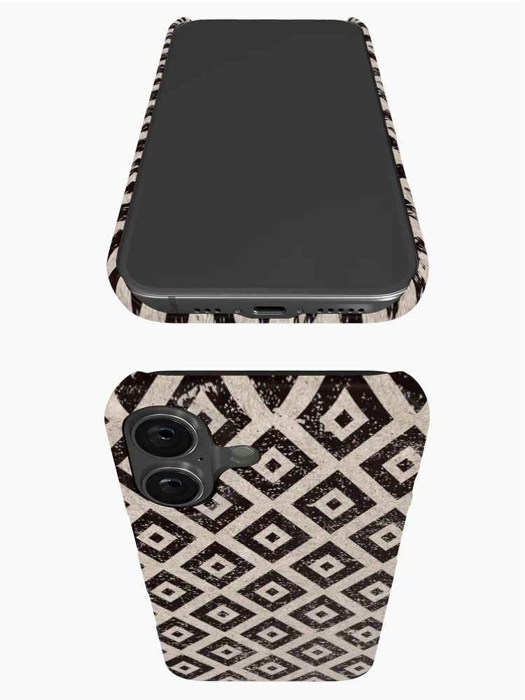 Thumbnail 3 of 4, iPhone Case, Vintage Square Pattern designed and sold by PatternSquare.