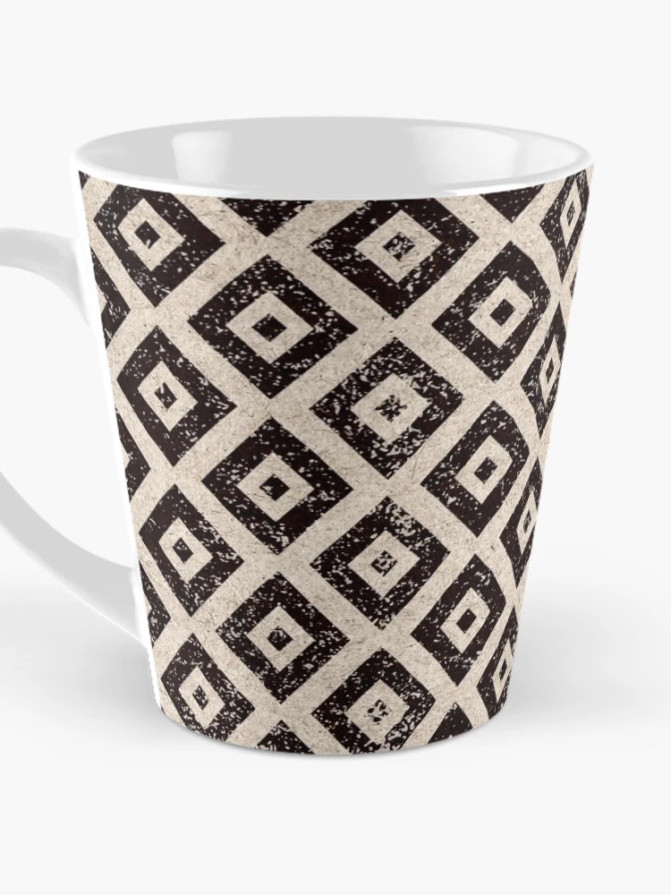 Thumbnail 3 of 4, Coffee Mug, Vintage Square Pattern designed and sold by PatternSquare.