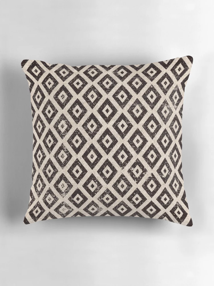 Thumbnail 3 of 4, Pillow, Vintage Square Pattern designed and sold by PatternSquare.