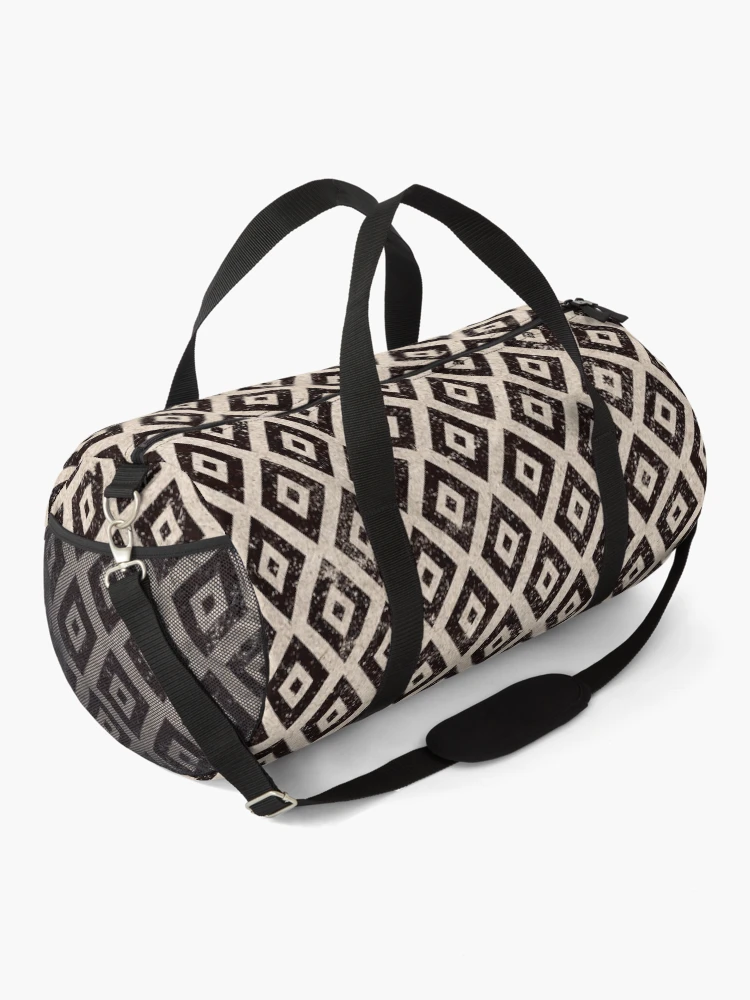 Thumbnail 2 of 3, Duffle Bag, Vintage Square Pattern designed and sold by PatternSquare.