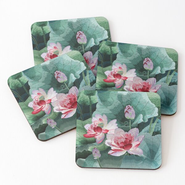 Item preview, Lotus Flower Japanese  Silk Embroidery designed and sold by Uncommon Cents.