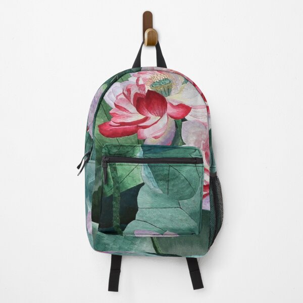 Item preview, Lotus Flower Japanese Silk Embroidery designed and sold by Uncommon Cents.