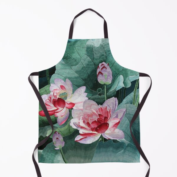 Item preview, Lotus Flower Japanese Silk Embroidery designed and sold by Uncommon Cents.