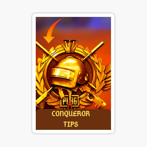 Pubg Conqueror Level Sticker By Dragon566 Redbubble